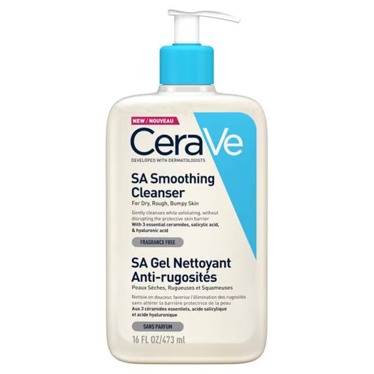 CeraVe SA Smoothing Cleanser with Salicylic Acid for Dry Skin